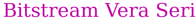 Bitstream Vera Serif